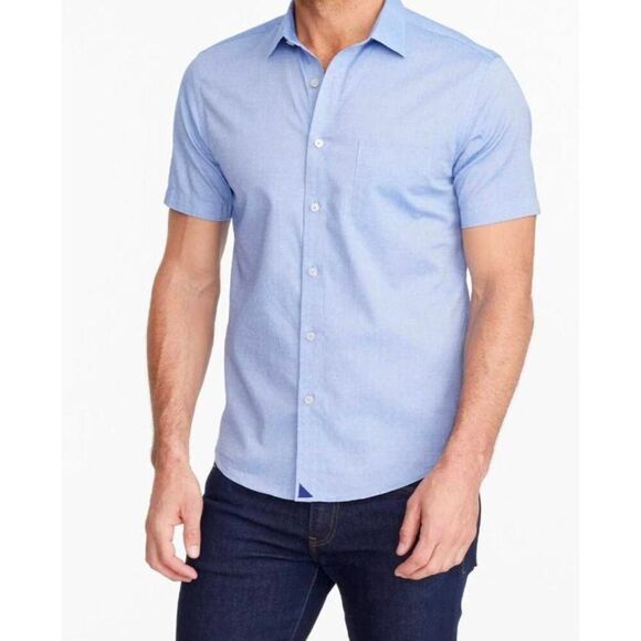 BANANA REPUBLIC Non-Iron Tailored Slim Fit Button Down Shirt Size Medium - Picture 1 of 4